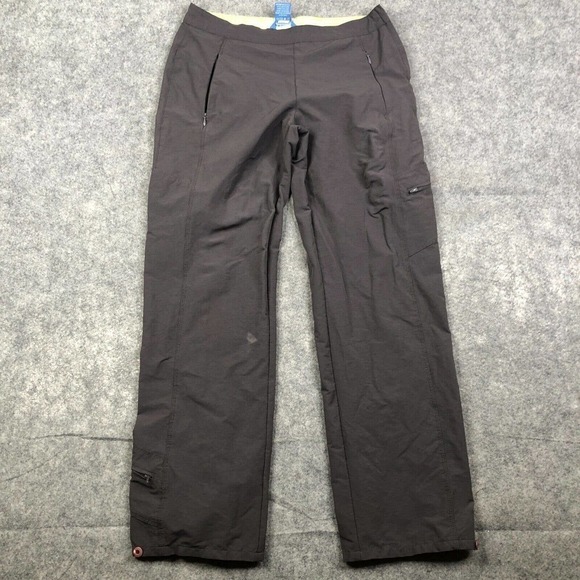 TITLE NINE Pants Women's 8 Gray Hiking Stretch Softshell Cargo 31x30 Measured - Picture 1 of 12